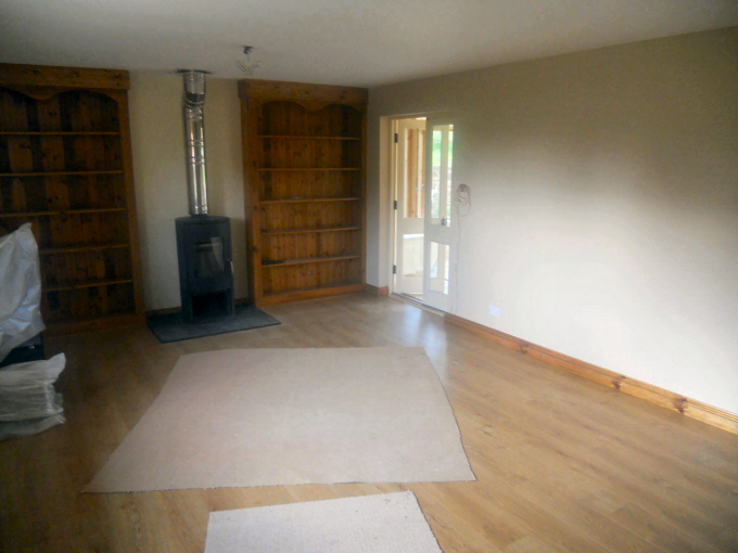 Work carried out on a living room